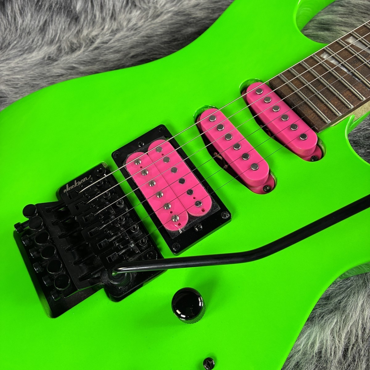 Jackson X Series Dinky DK3XR HSS Neon Green Electric Guitar