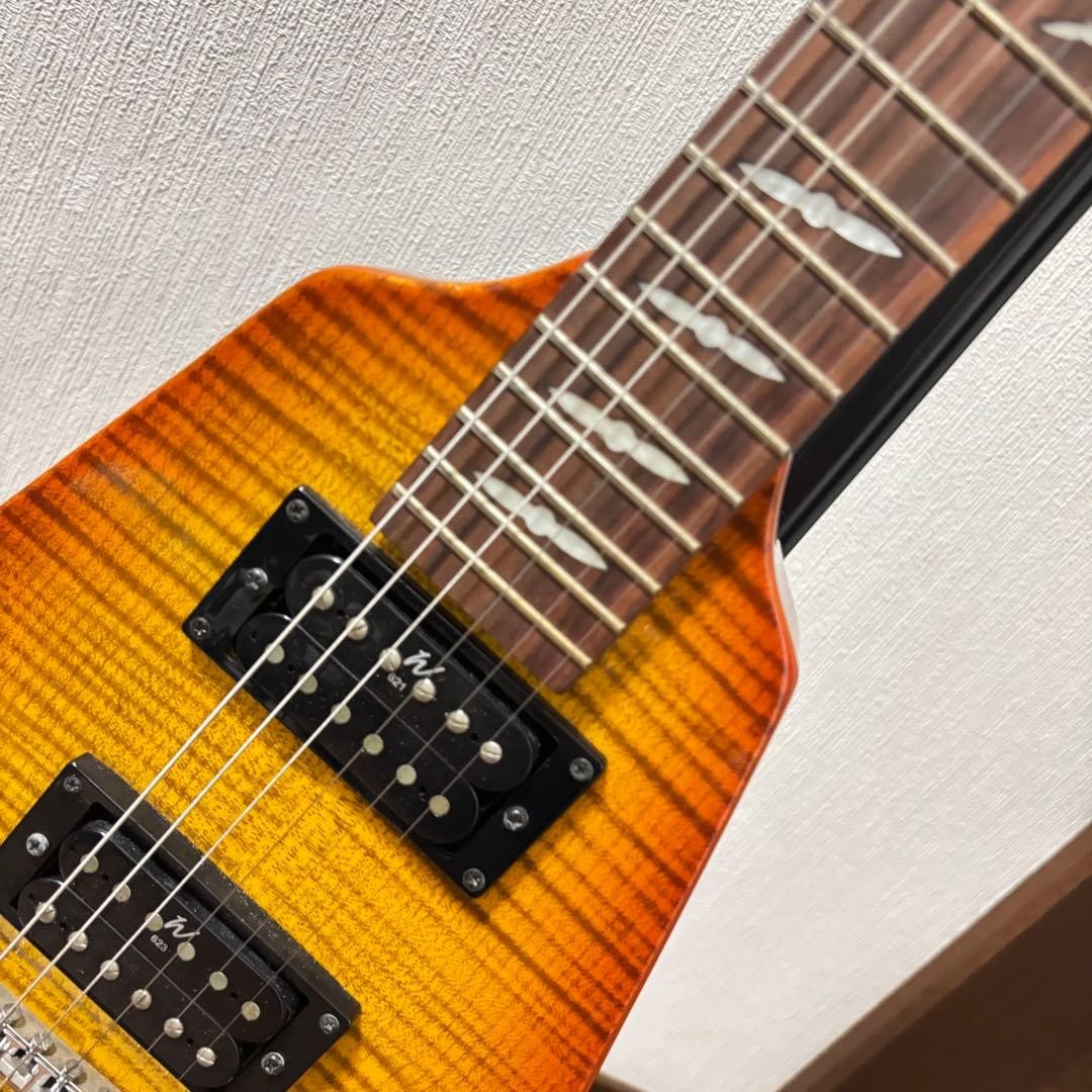 Rare Lyon by Washburn Flying V Guitar Tiger Eye Shaped Guitar