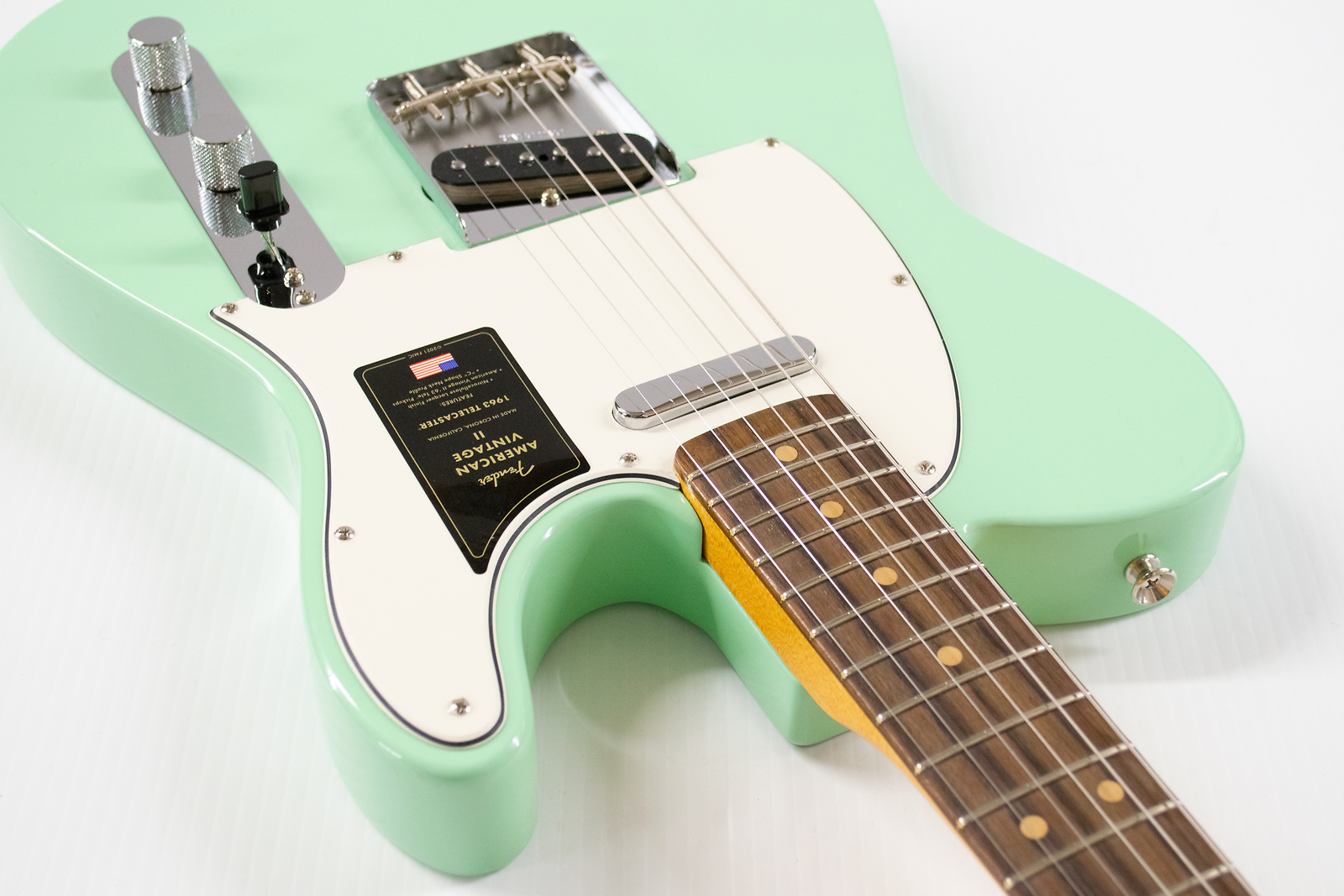 Fender American Vintage II 1963 Telecaster Electric Guitar – Surf Green