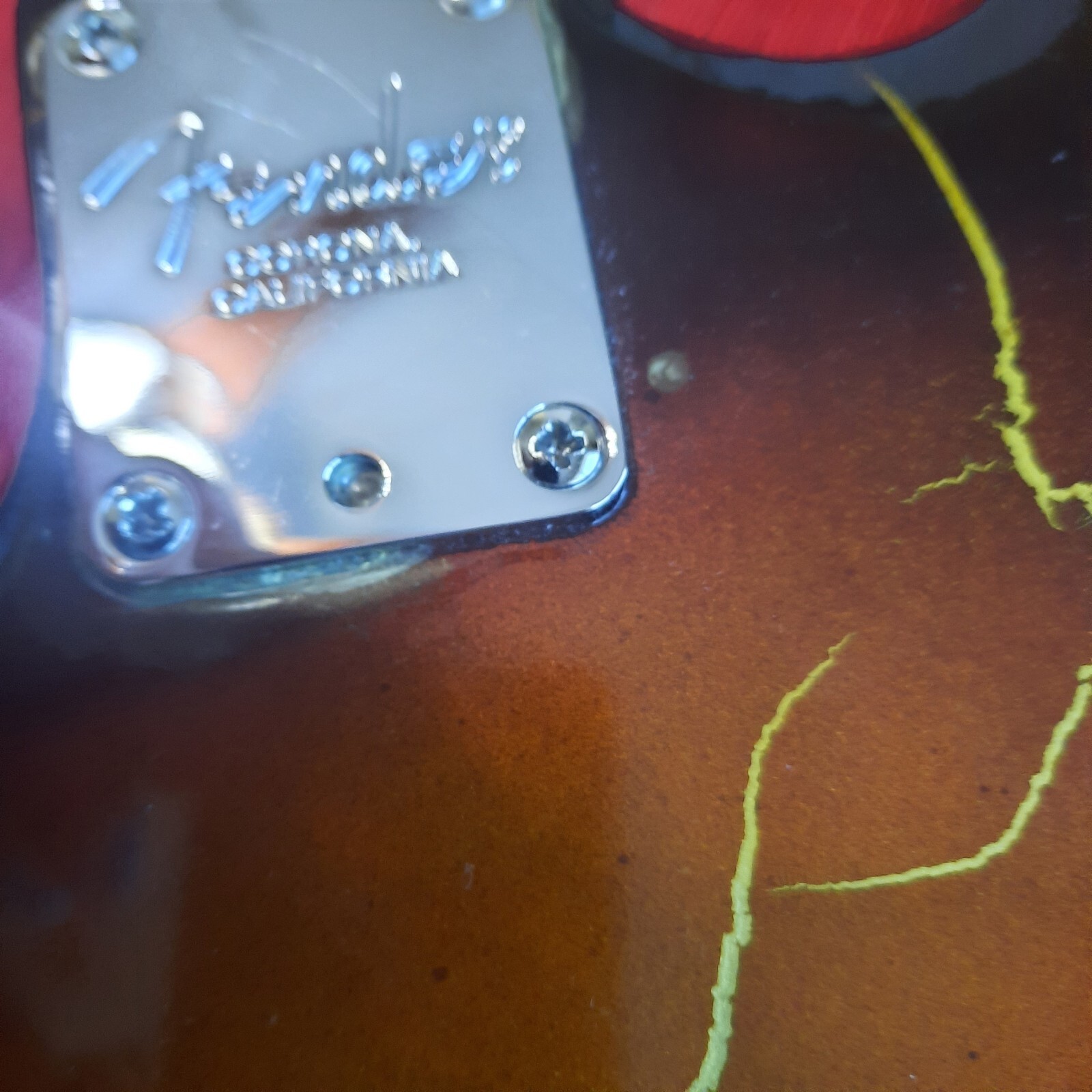 Strat style Electric Guitar Fender Parts Coffee Brown Gold Burst Crackle