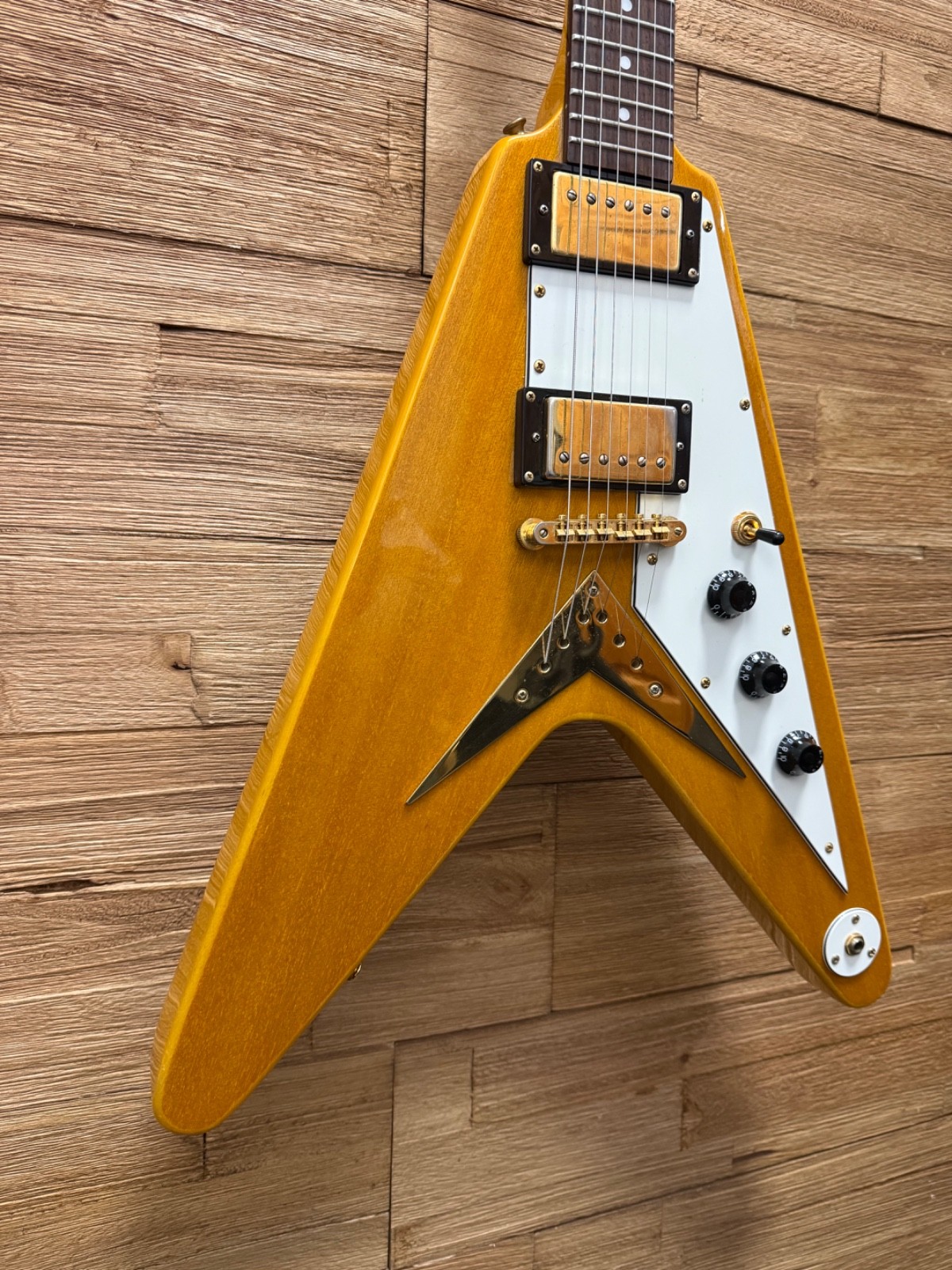 Epiphone ’58 Korina Flying V Electric Guitar- 2001- MIK -6lbs 4oz w/OHSC
