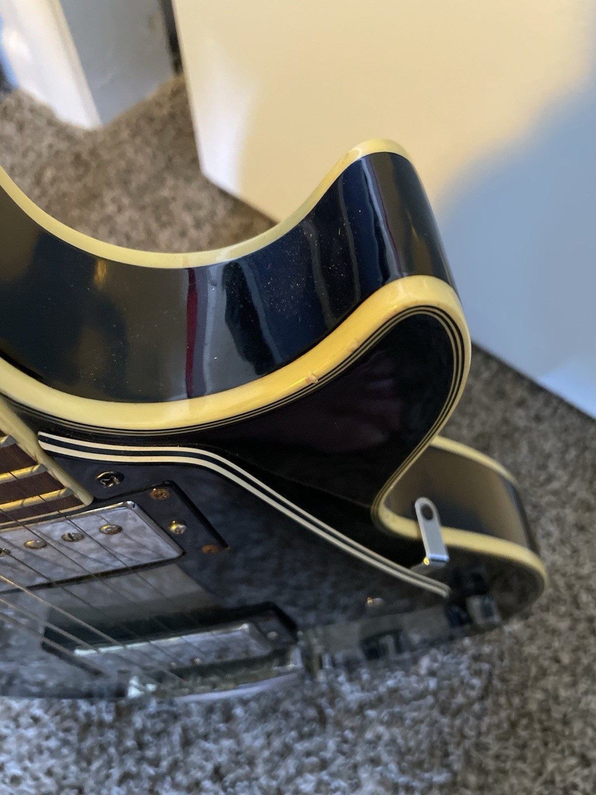 Epiphone Les Paul Custom Sliverburst 2007 Broken Headstock