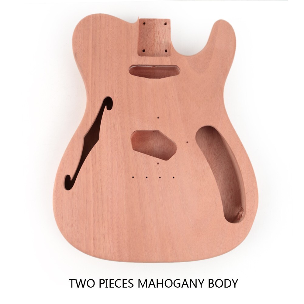 DIY Mahogany electric TL guitar kits F hole guitar kits with paddle head