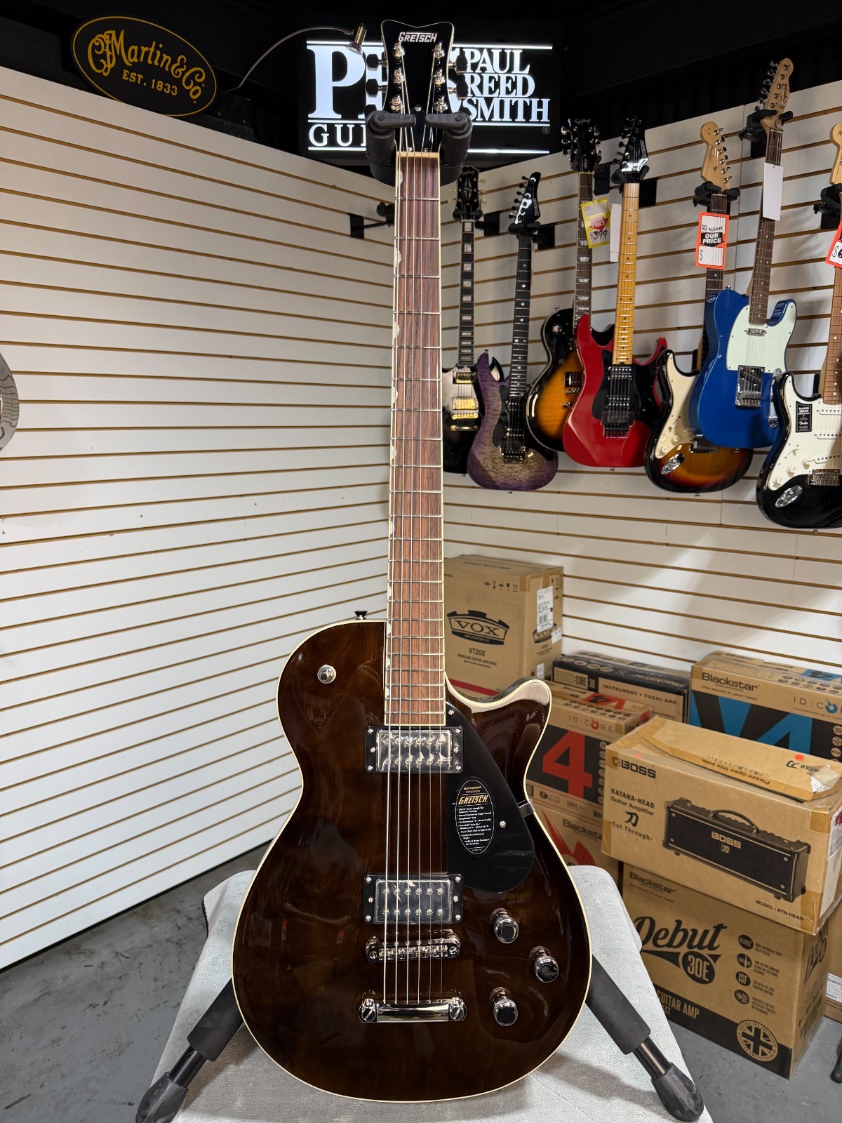 Gretsch Electromatic Jet Baritone – Imperial Stain Electric Guitar PLEK*D #207