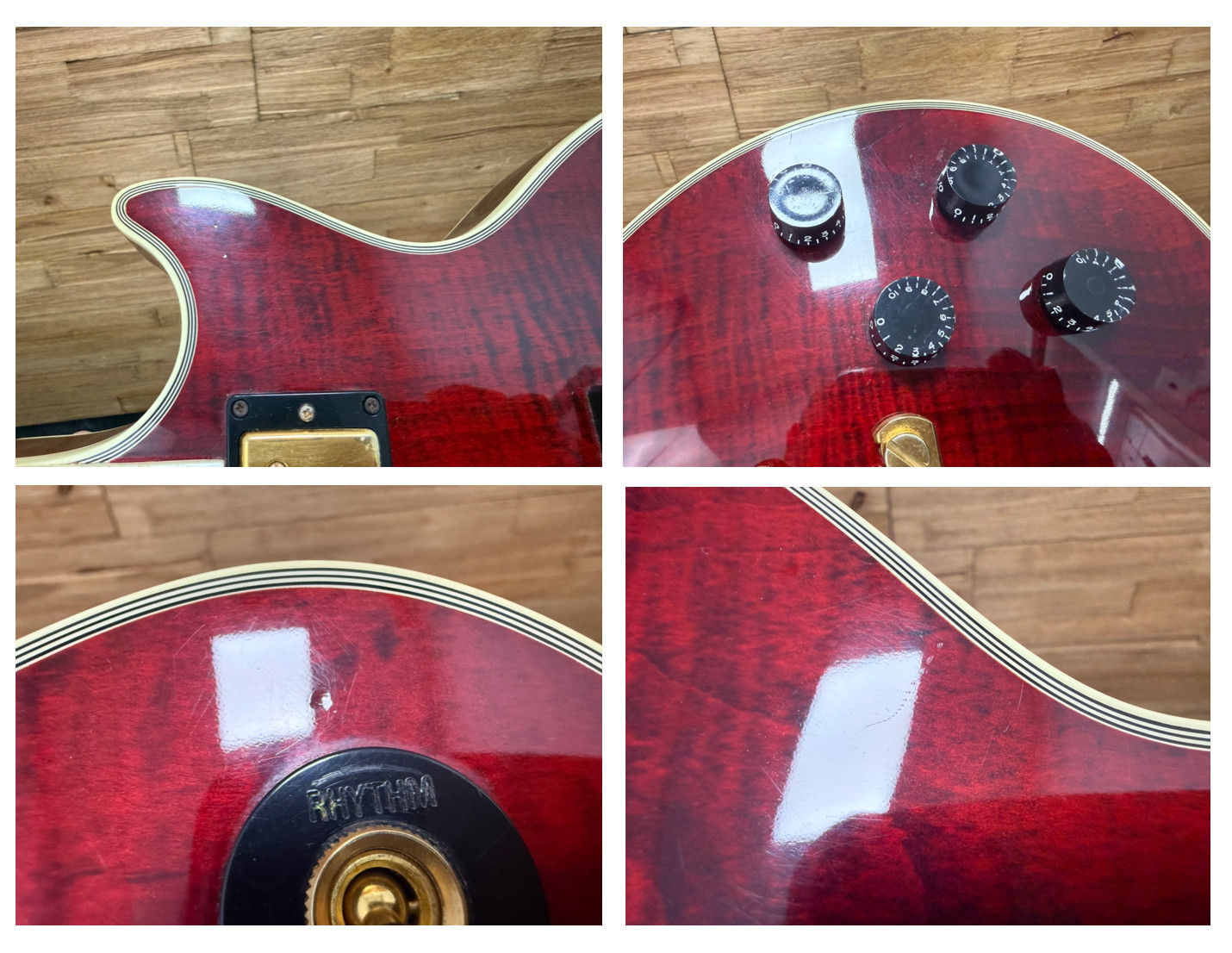 Gibson Les Paul Custom Premium Plus Guitar 1999- USA- Wine Red Flame Top w/OHSC