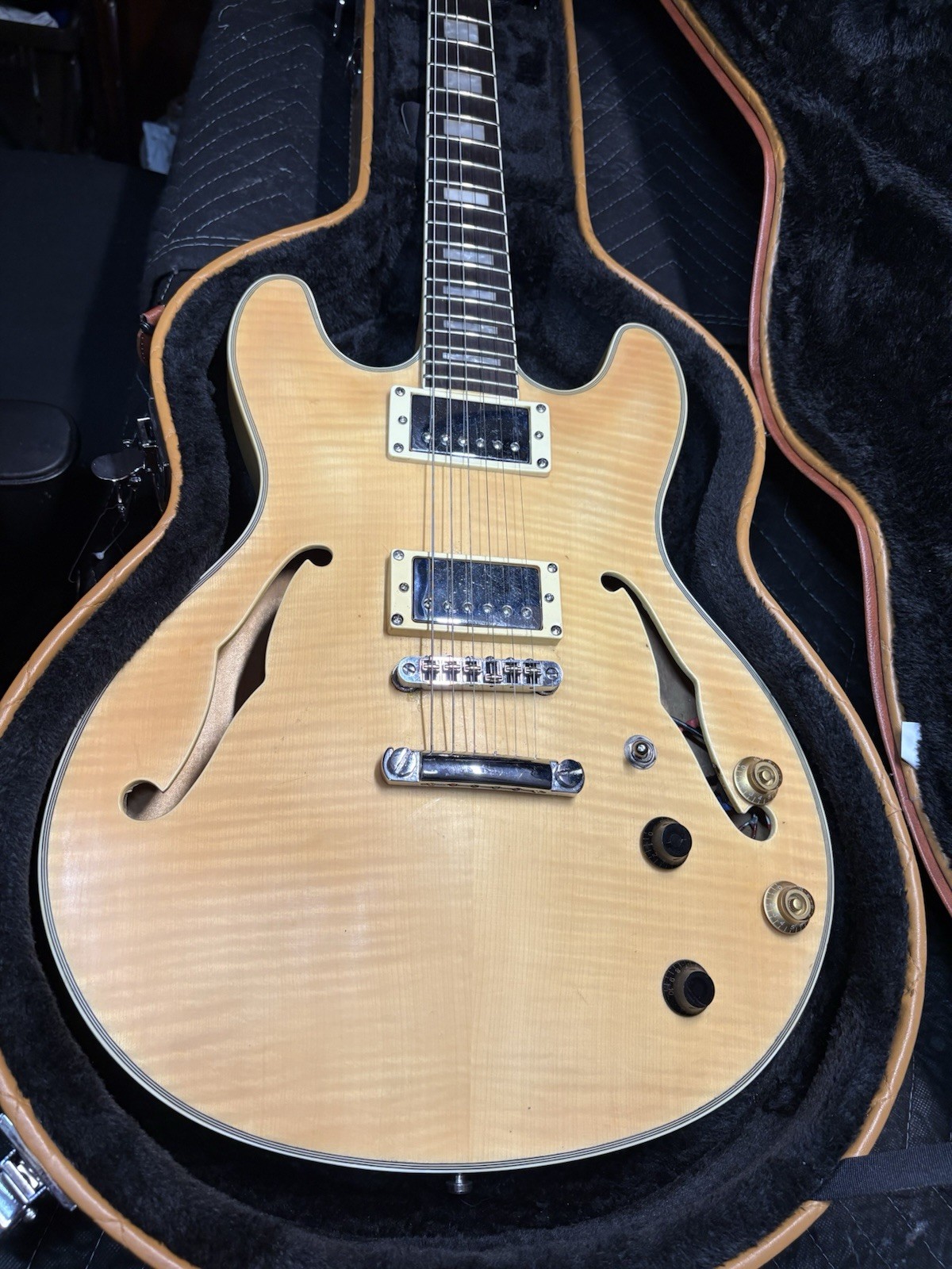 Handbuilt String Wise SW003 ES-335 Semi-Hollow Electric Guitar w/ Case, PAFs