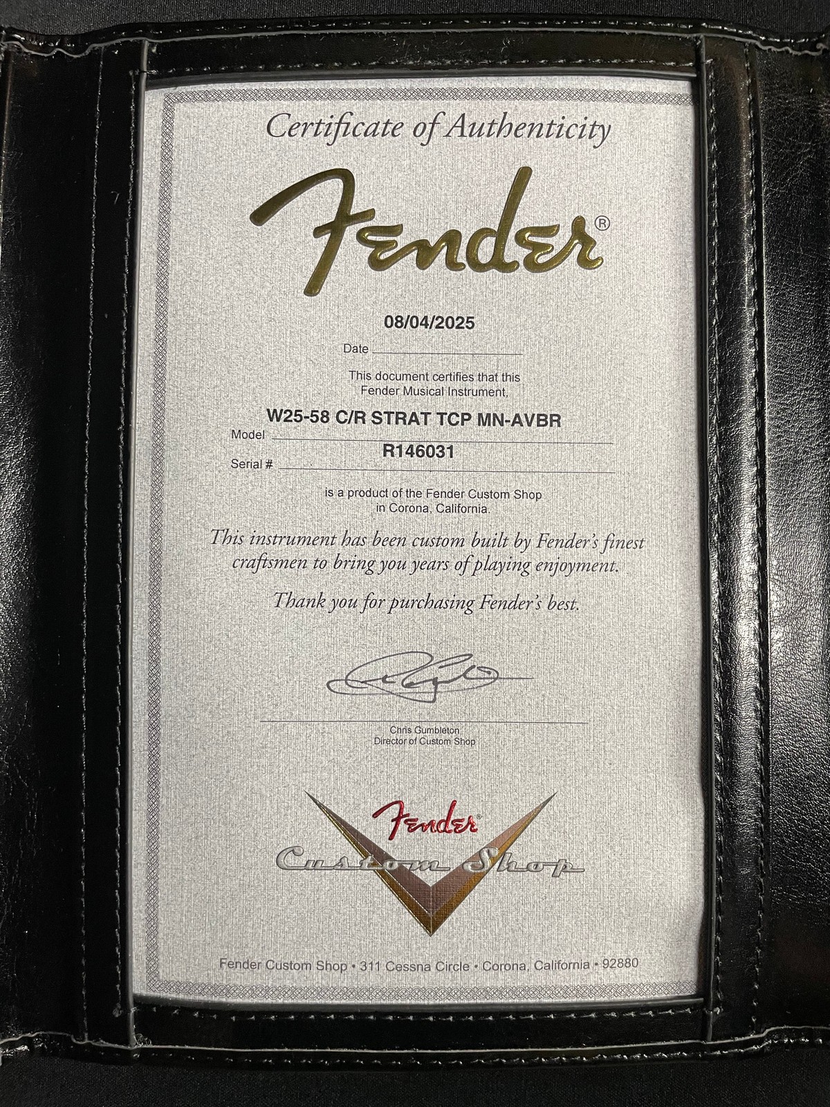 Fender Custom Shop ’58 C/R Strat, Time Capsule – Aged Violin Burst (2025)