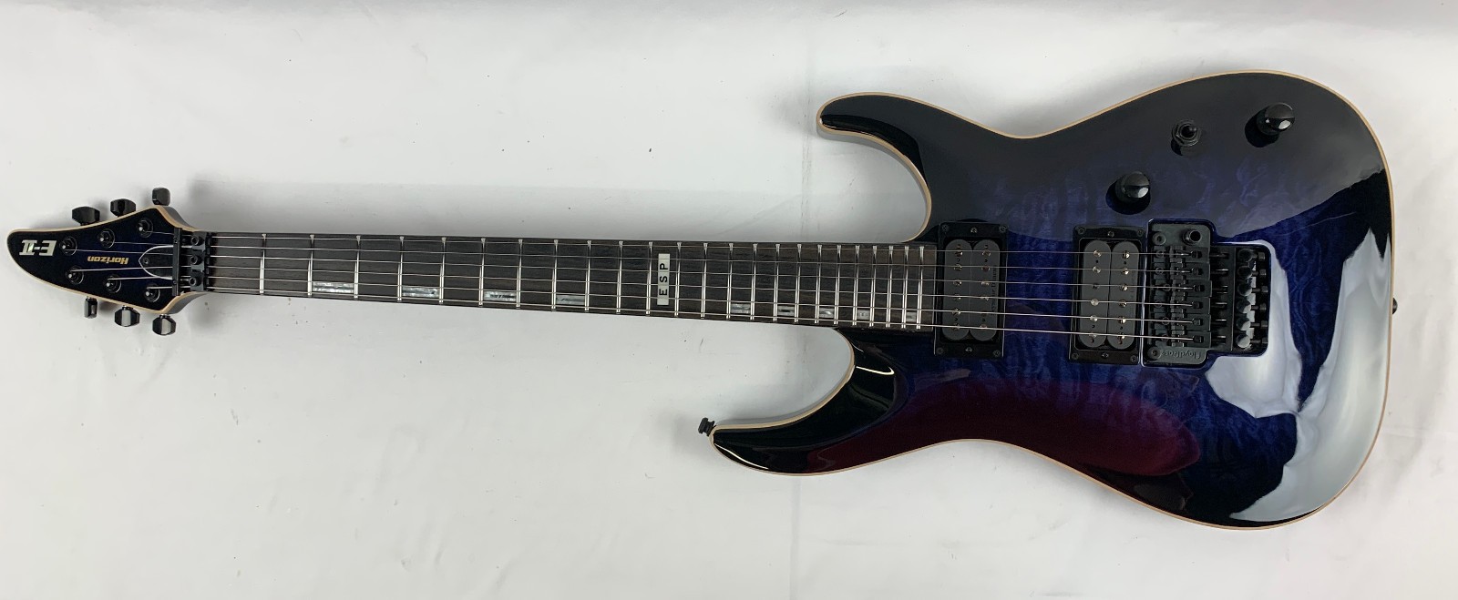 ESP E-II Horizon QM FR Reindeer Blue RDB Electric Guitar + HARD CASE B-Stock E2