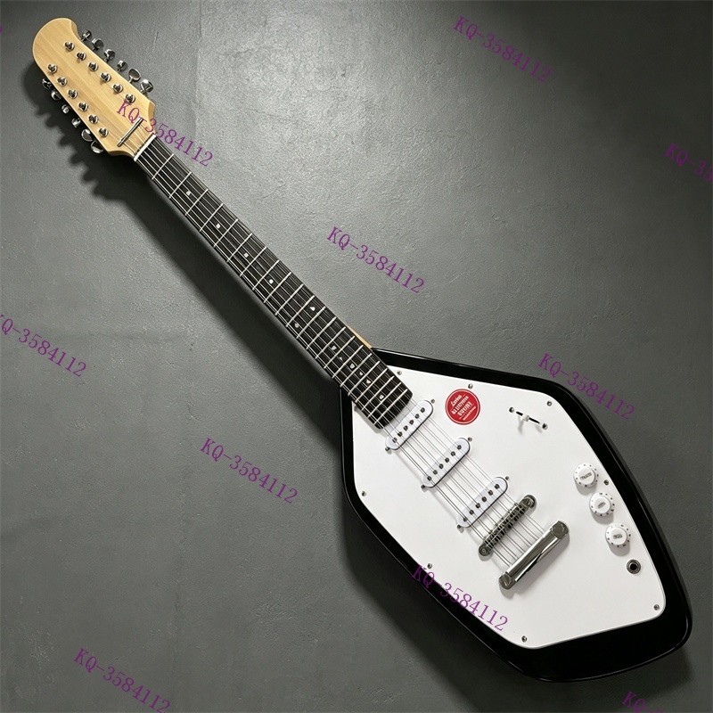 Solid Electric Guitar 12 String Stainless Rounded Fret SSS Pickups Free Shipping