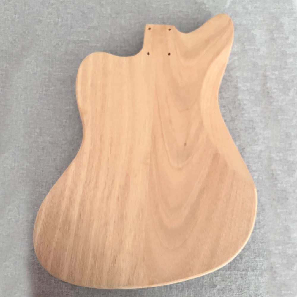 Unfinished jazzmaster Style Electric Guitar Kit DIY Project P90 Pickups Tremolo