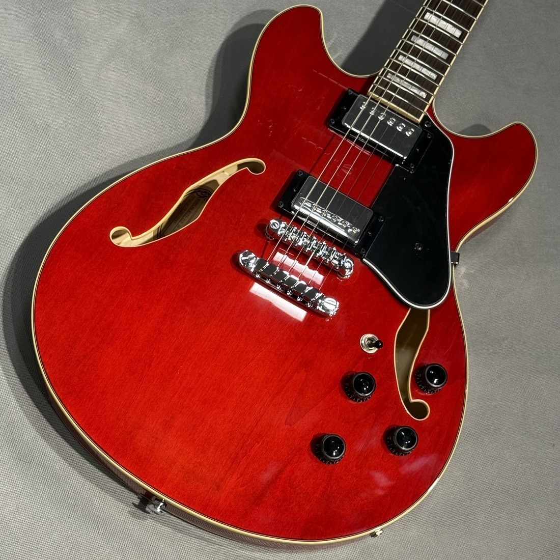 Electric Guitar Ibanez AS73-TCD 2002 Transparent Cherry Red Semi Hollow