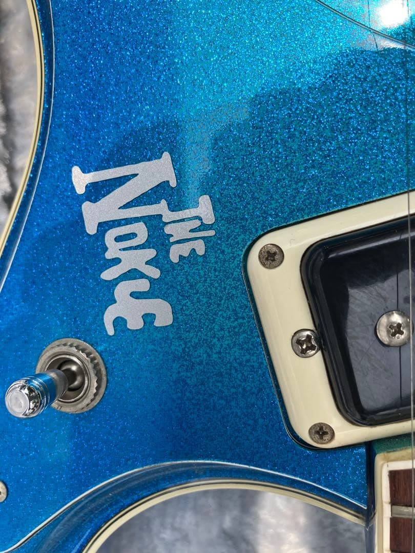 Mosrite No-Key Model Electric Guitar Blue Lame USA Hard Case Included