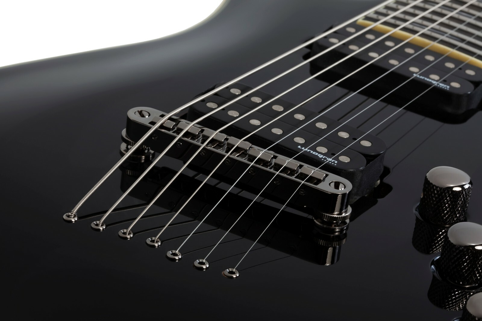 Schecter C-7 Blackjack Gloss Black 7-String Electric Guitar + Free Gig Bag
