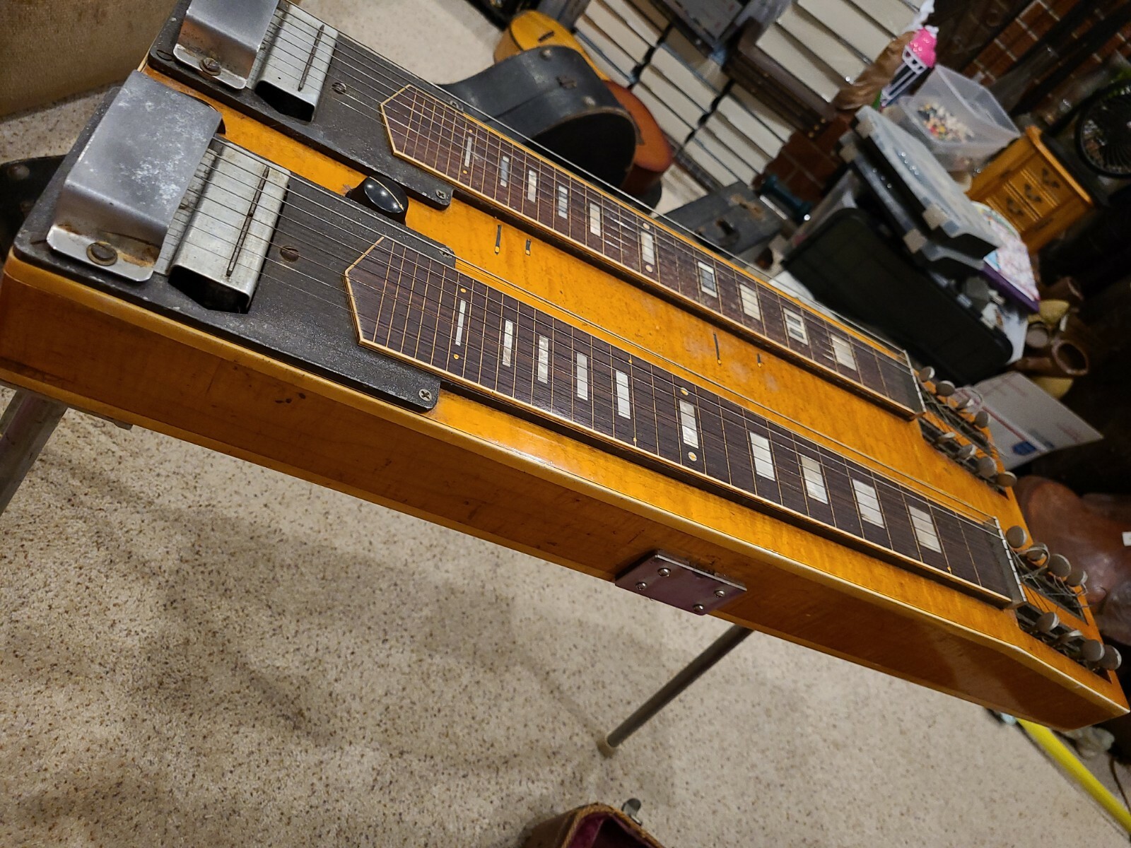 Gibson Console Grande F907-7 Double dual Tabletop lap steel Guitar Stand USO