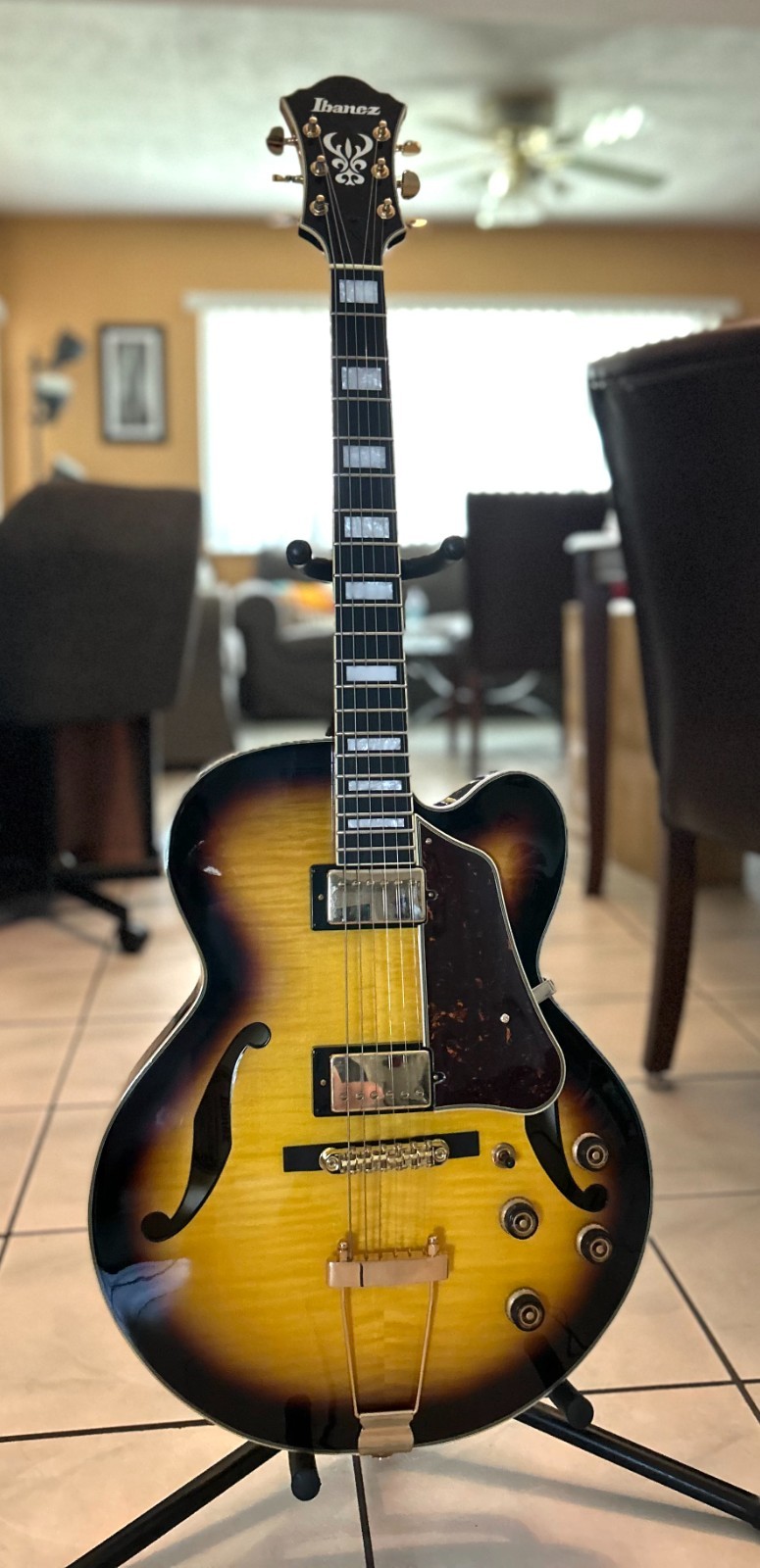Ibanez AF95FM Artcore Expressionist hollowbody Jazz guitar w Hard shell case