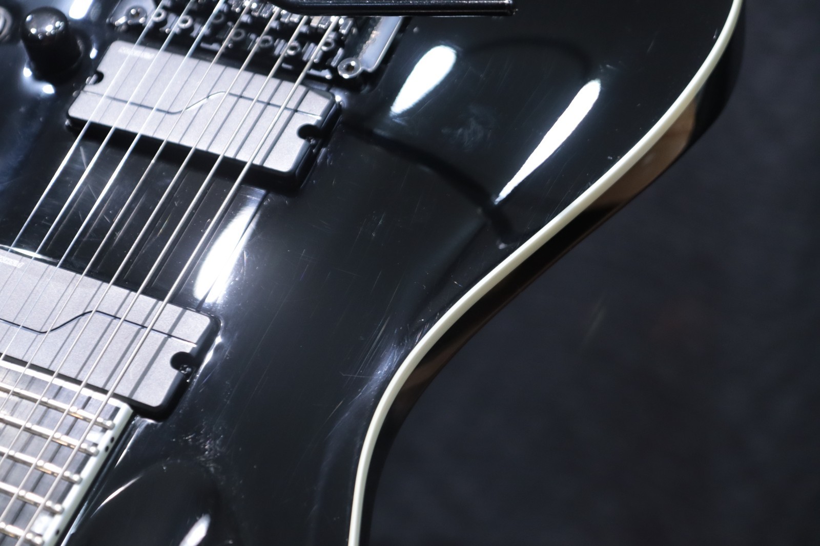 ESP E-II Horizon FR-7 Black with Fishman Fluence Pickups Electric Guitar w/Case