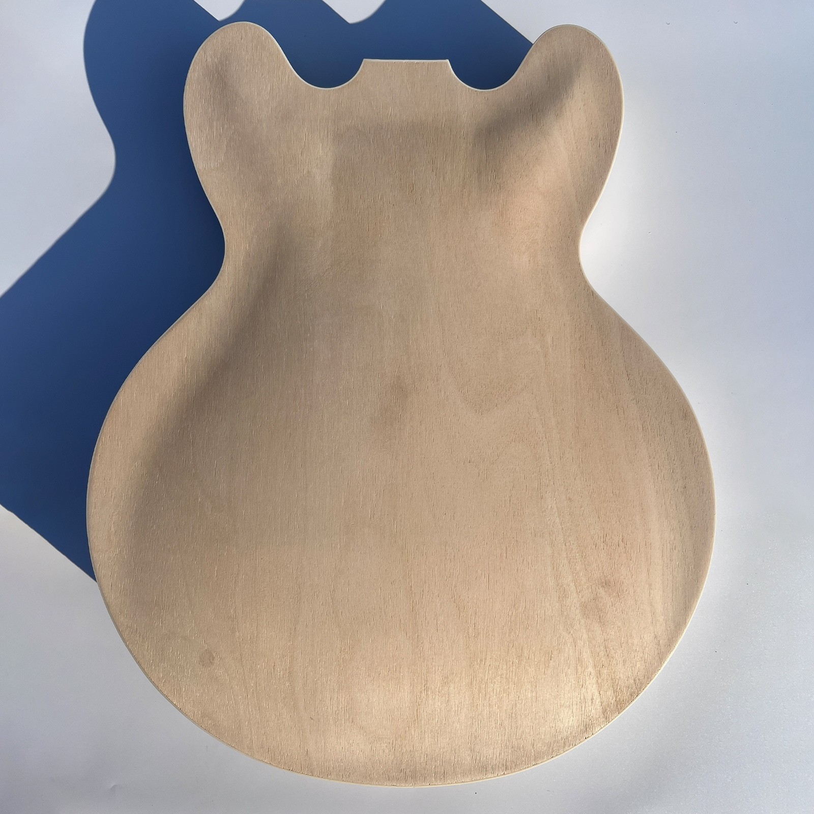 DIY Electric Guitar Kits Hollow Mahogany Neck Spalted Maple Top FREE SHIP