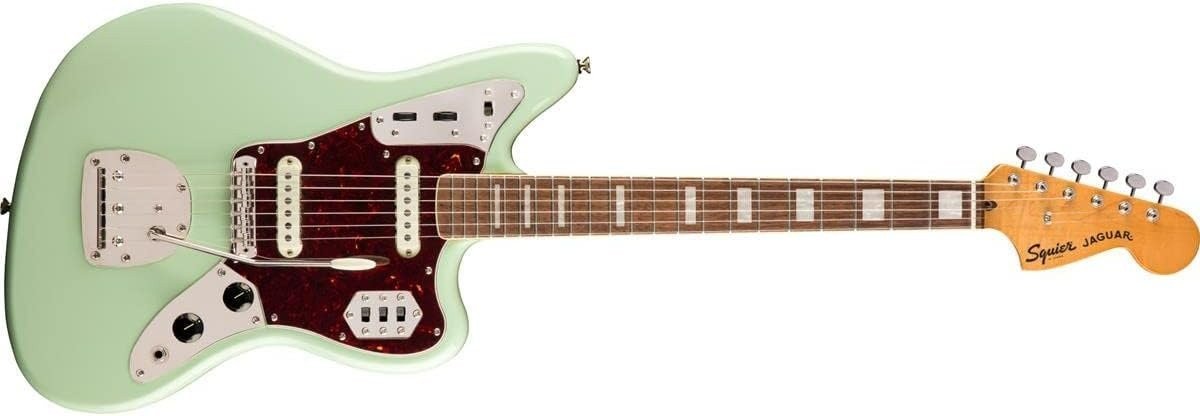 Squier Classic Vibe 70s Jaguar Electric Guitar, with 2-Year Warranty, Surf Gr…