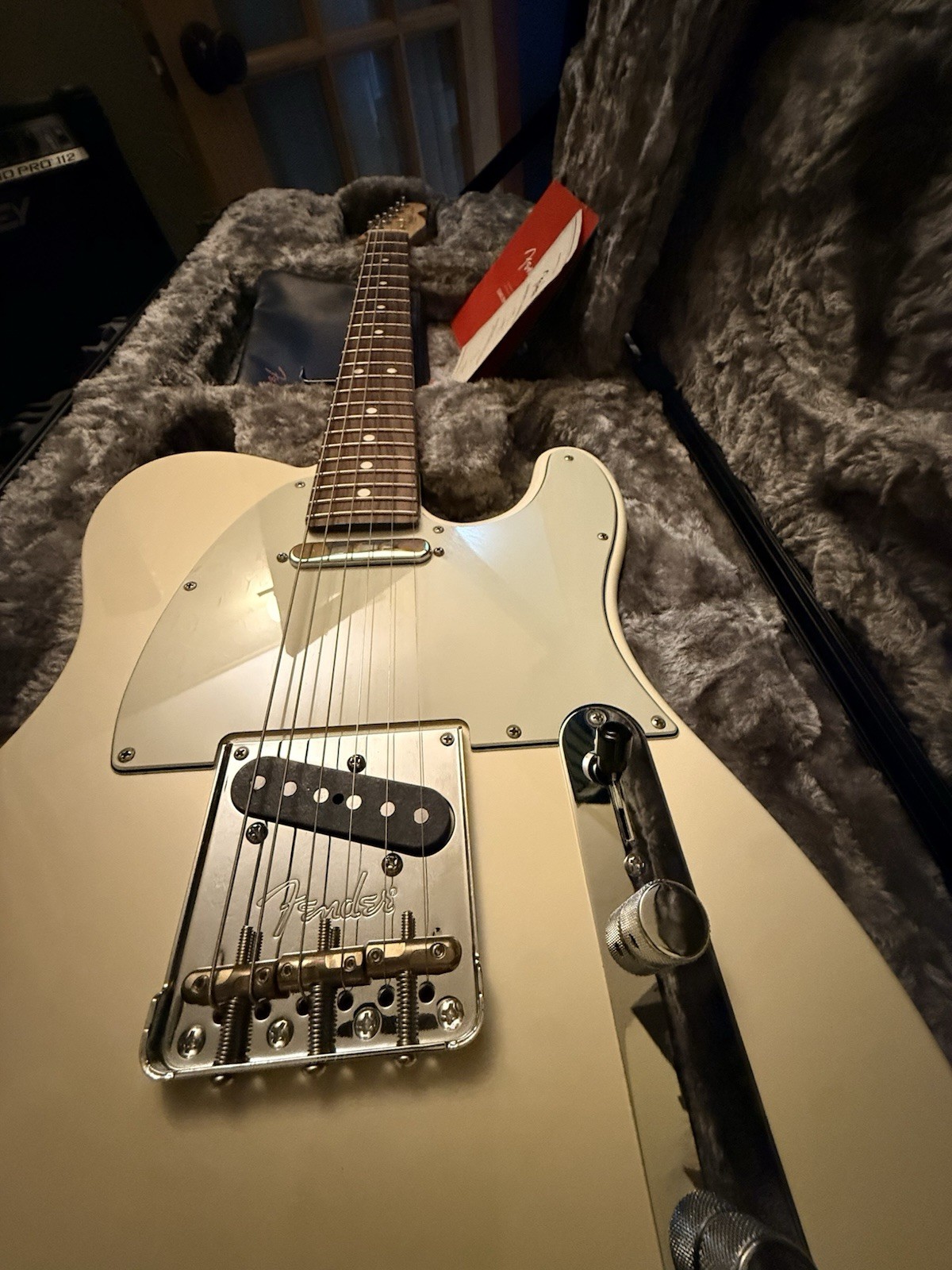 2018 Fender Pro Am Telecaster Oly.White/rosewood Fretboard flawless!!!