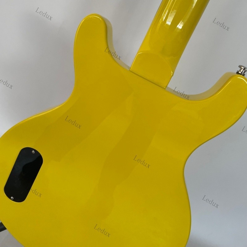 Electric Guitar Junior Yellow Rosewood Fretboard Mahogany Solid Body P90 Pickup