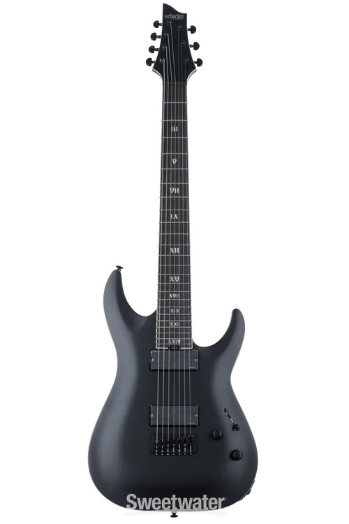 Schecter C-7 SLS Evil Twin – Satin Black