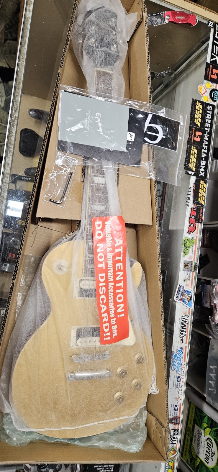 Les Paul Epiphone GOLD TOP Tr Pro IV Limited Edition Electric Guitar OpenBox New
