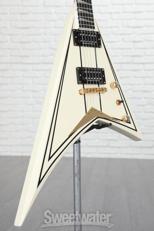 Jackson Pro Series Rhoads RRT3 – Ivory with Black Pinstripes