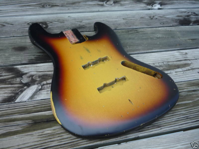 MJT Official Custom Order Vintage Aged Nitro Finish Guitar Bass Body Mark Jenny