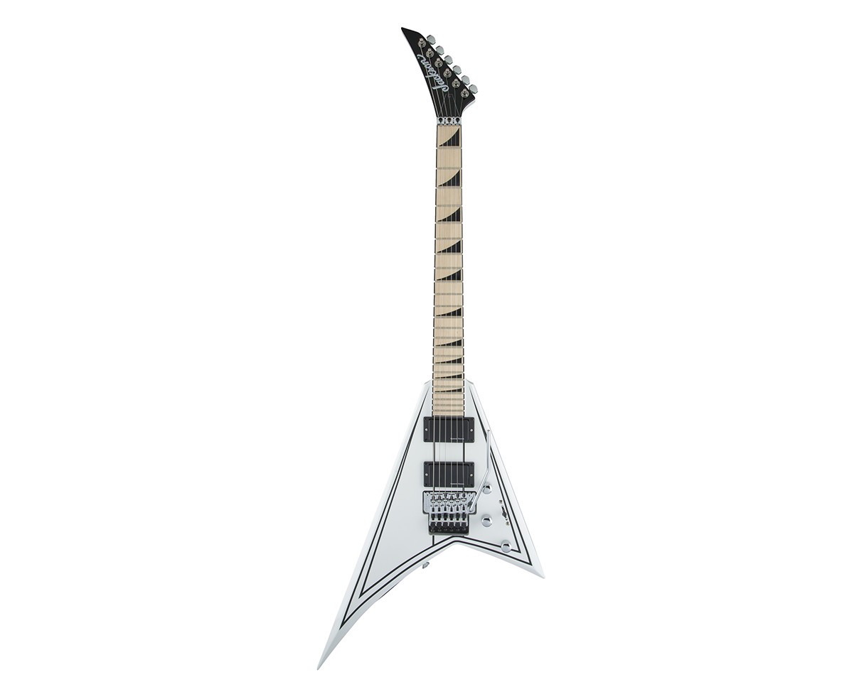 Used Jackson X Series Rhoads RRX24 – Snow White w/Black Pinstripes