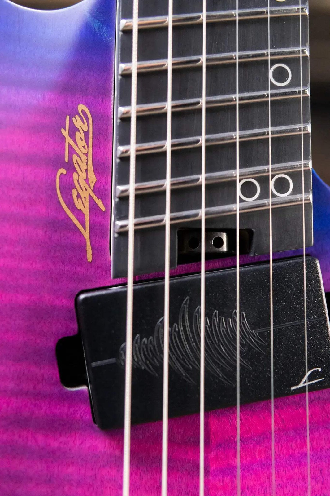Legator G6FSS-HB Ghost Multi-Scale Electric Guitar – Hyper Nova Blue with Gig Ba