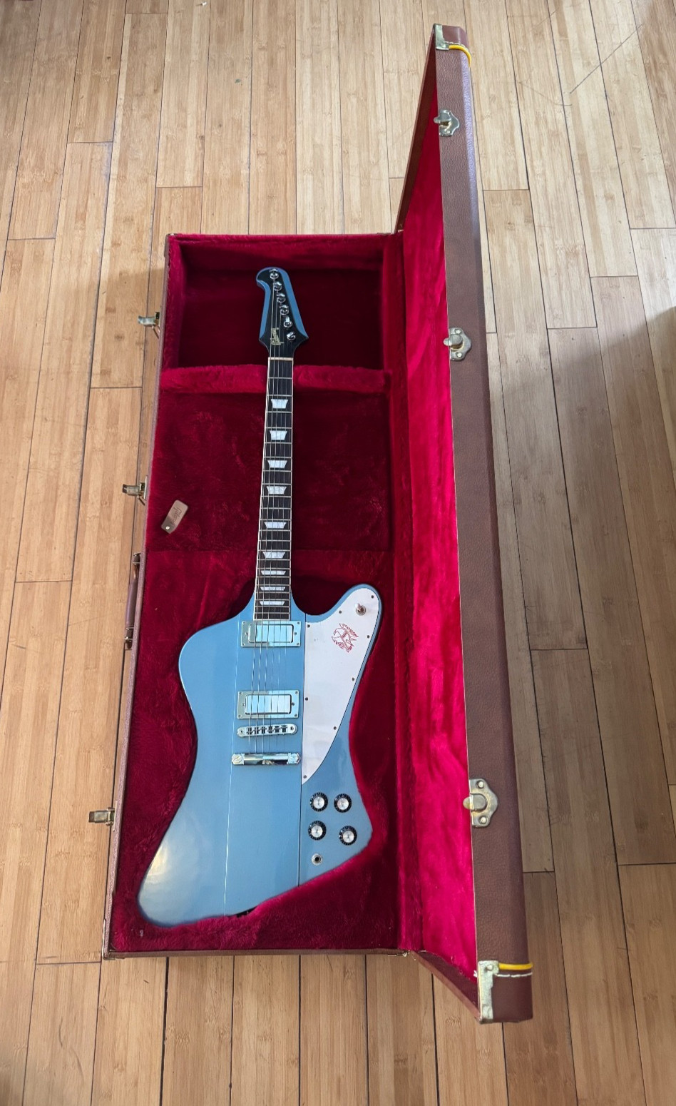 GIBSON 2017 Firebird Pelham Blue with case