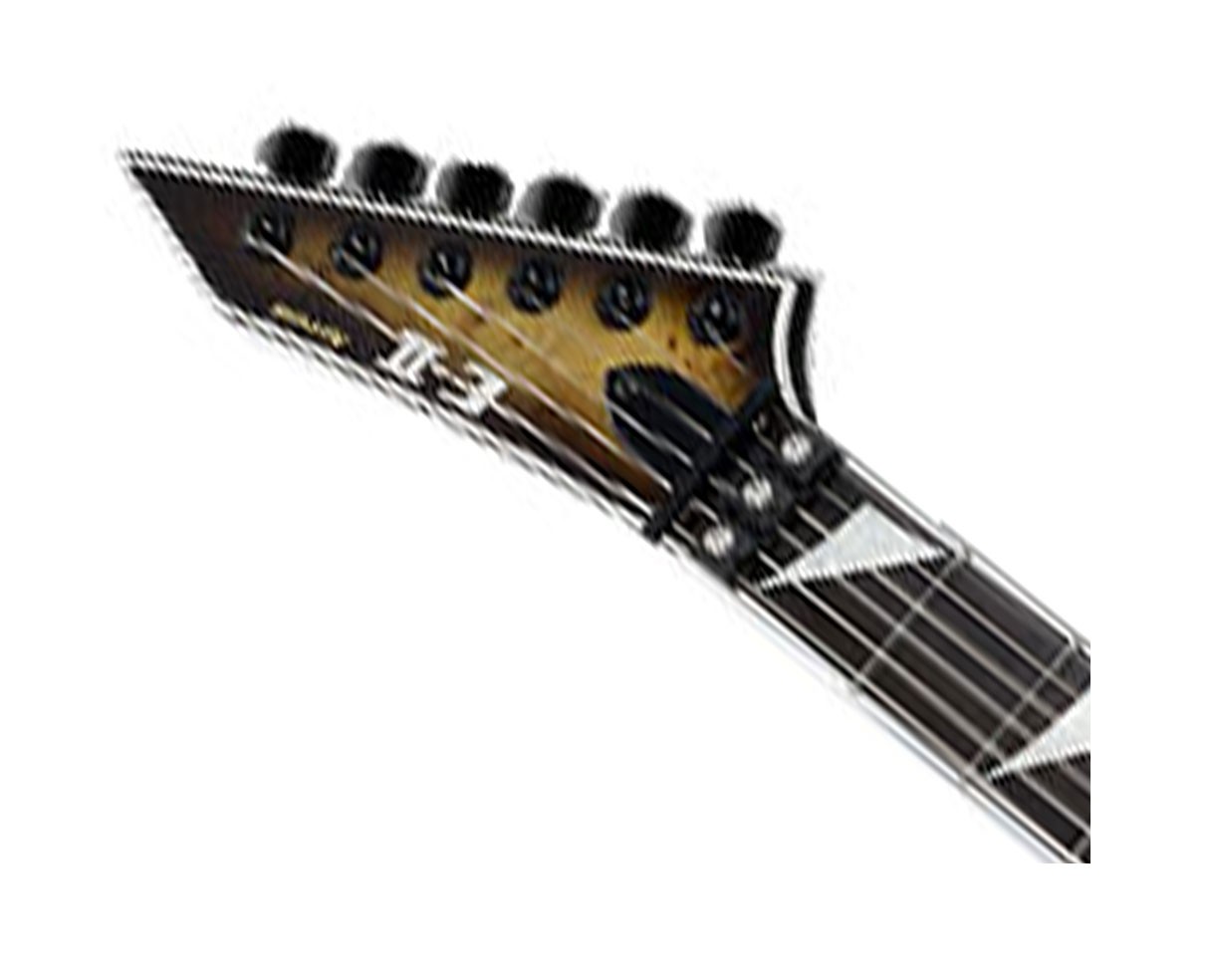 ESP E-II Arrow Burl Maple Electric Guitar – Nebula Black Burst – B-Stock