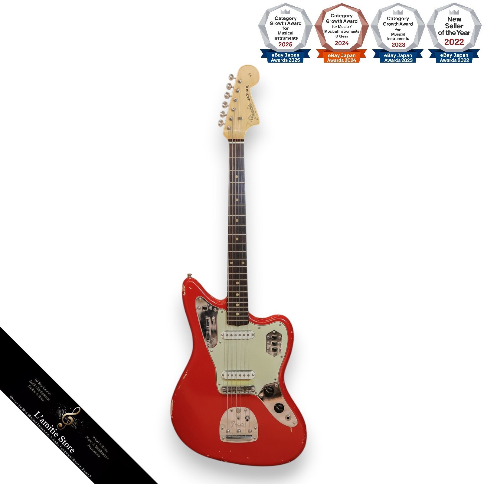 Fender Jaguar Dakota Red 1962 Electric Guitar Rare Vintage Model