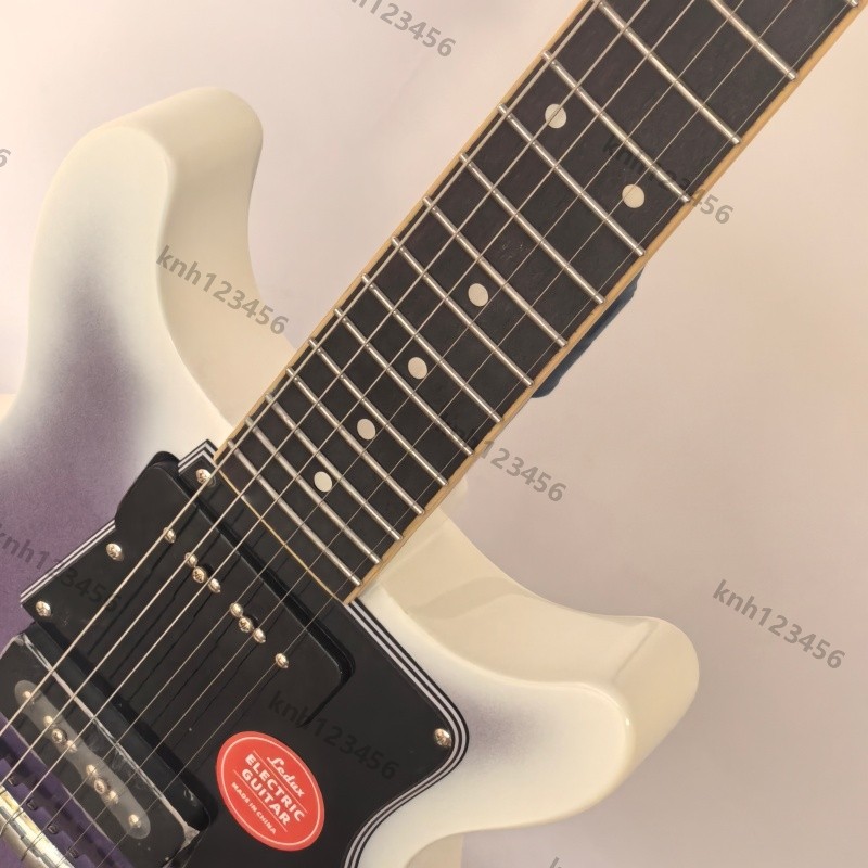 Solid Body Electric Guitar Purple Burst 2 P90s Wrap HW Stainless Rounded Fret
