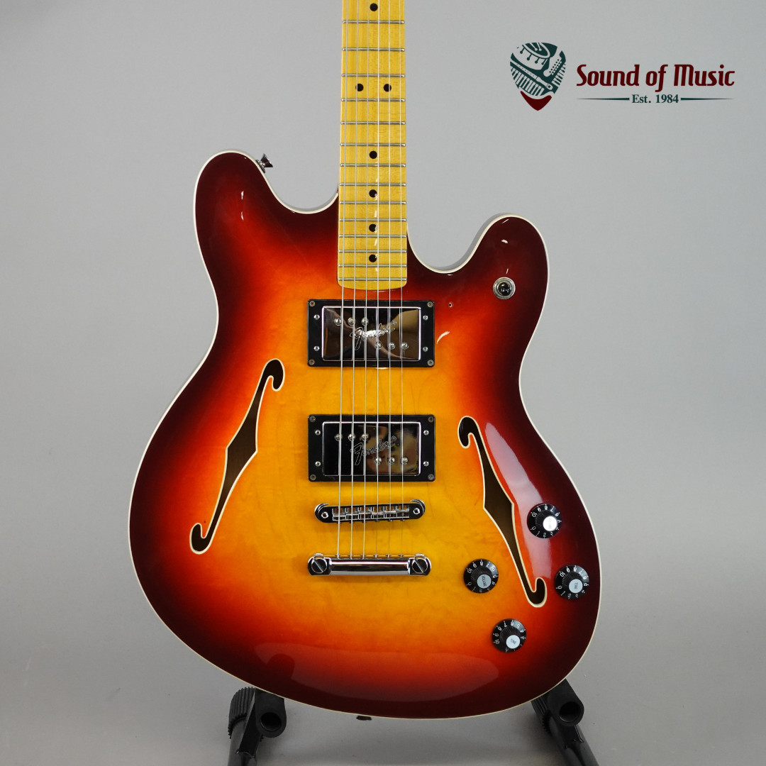 Fender Modern Player Starcaster, Maple Fingerboard – Aged Cherry Burst (Used)