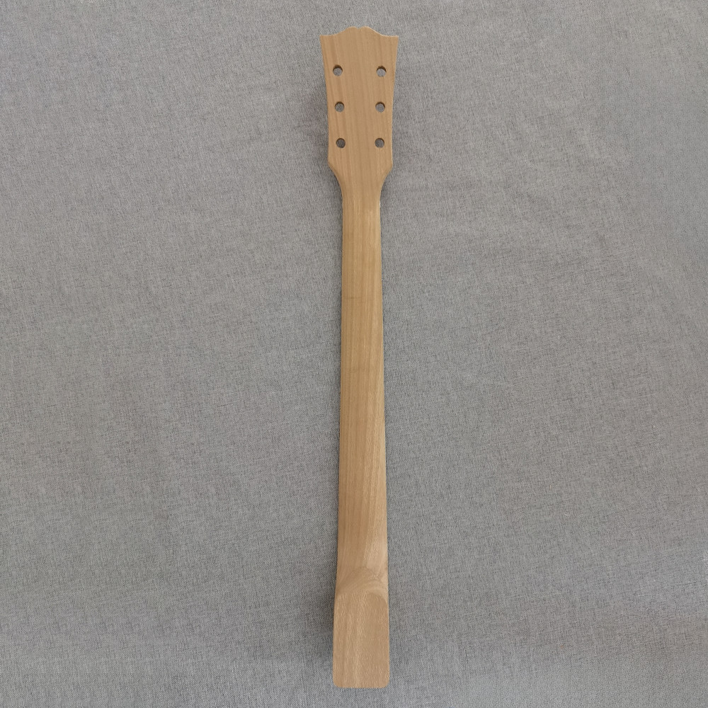 Unfinished S G style 6 String DIY Electric Guitar Kit Flamed Maple Top 22frets