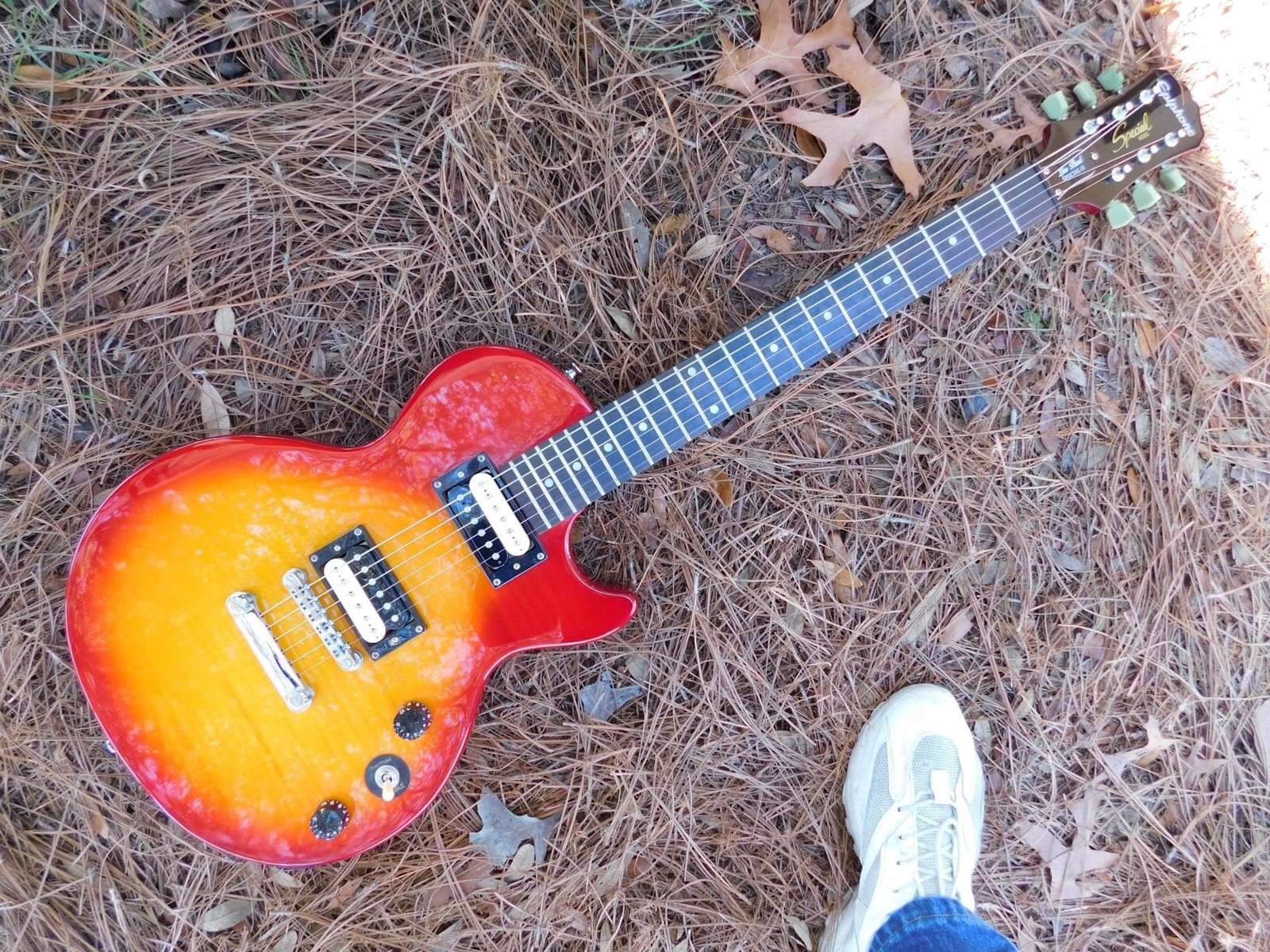 Epiphone LP Special , Hot Zebra Pickups, Coil Splitting ,Better Tuners, Nice