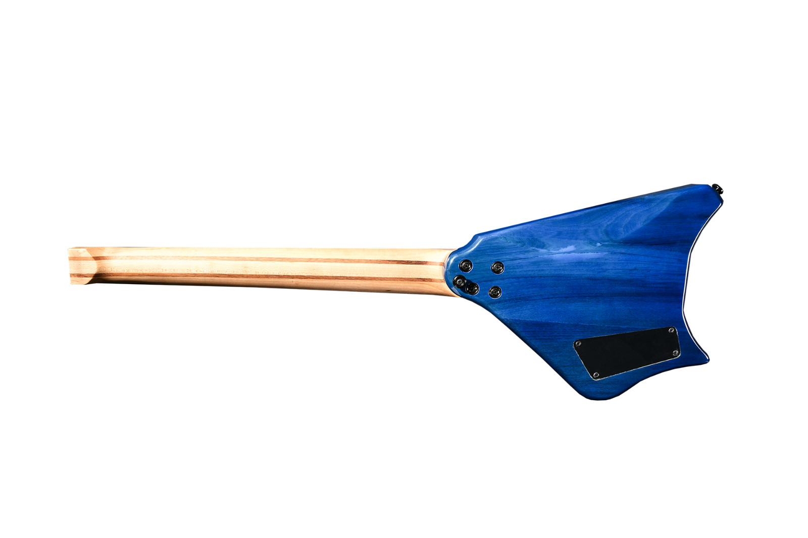 Bootlegger Guitar Spade Headless Gibson Short Scale 24.75″ Blue Color with Case