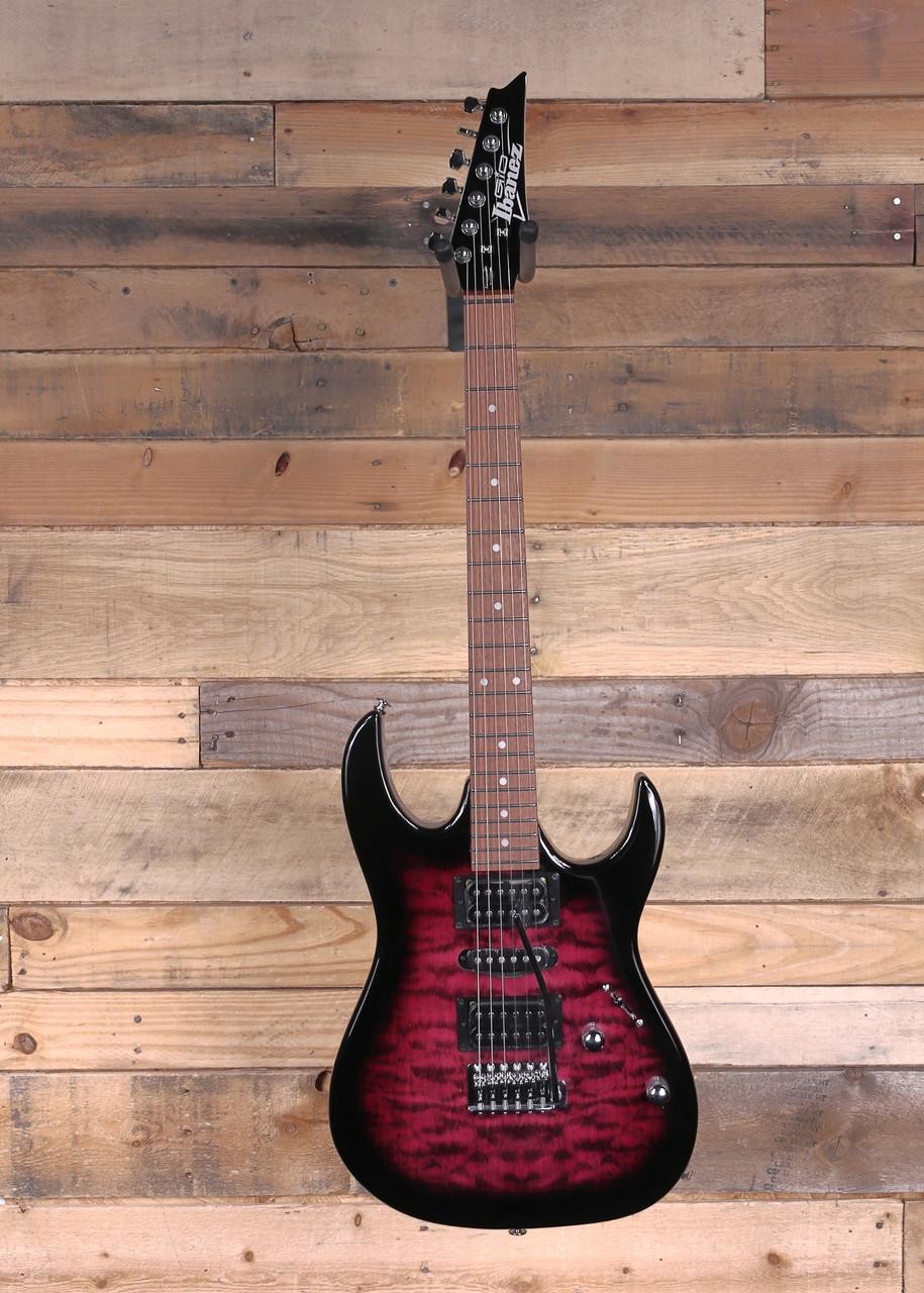 Ibanez GRX70QA Electric Guitar Transparent Violet Sunburst
