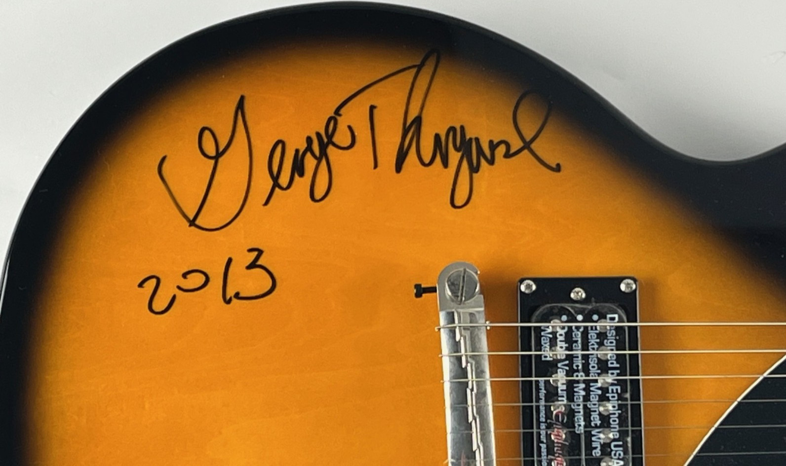 George Thorogood Signed Epiphone Electric Guitar w/PSA Authentic Auto Letter