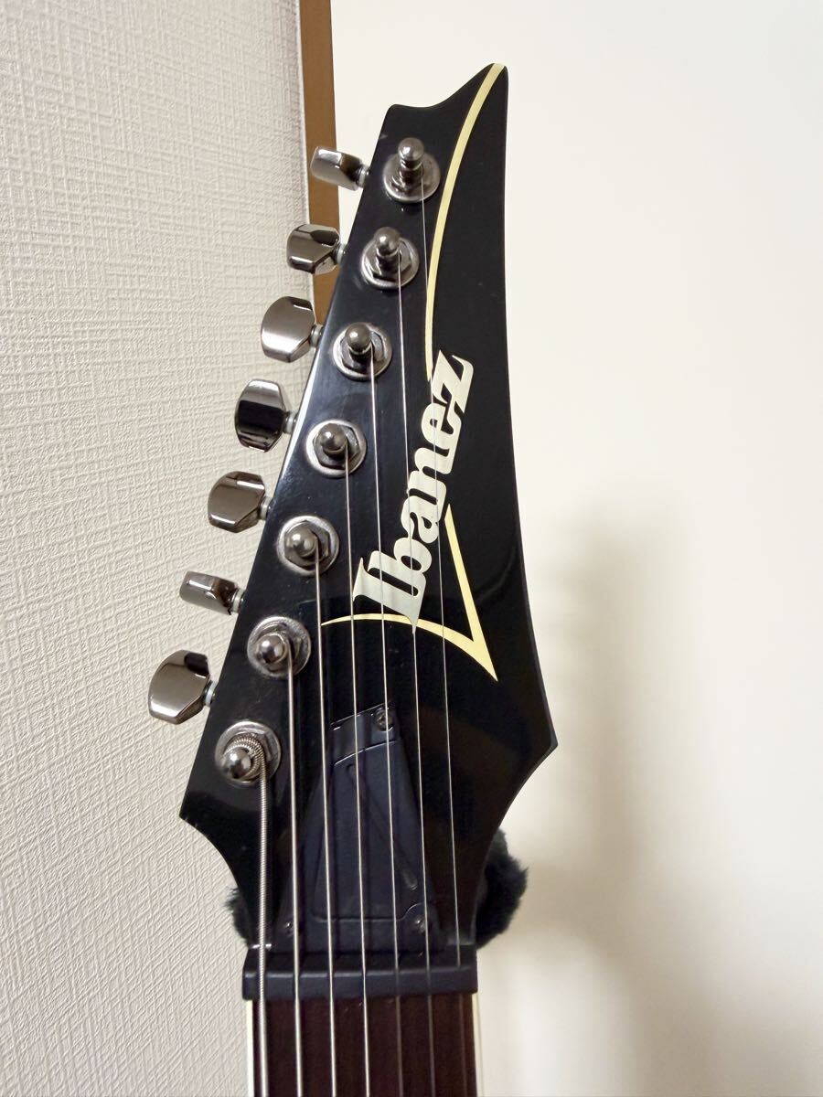 Ibanez Rga7 Black W/Emg Mod 3.81Kg/2010 7 String Guitar Safe delivery from Japan