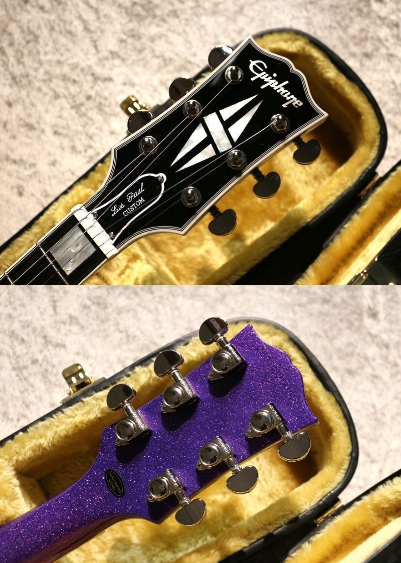 Epiphone Inspired by Gibson Custom Les Paul Custom ~Amethyst Sparkle~ 4.07kg Gib