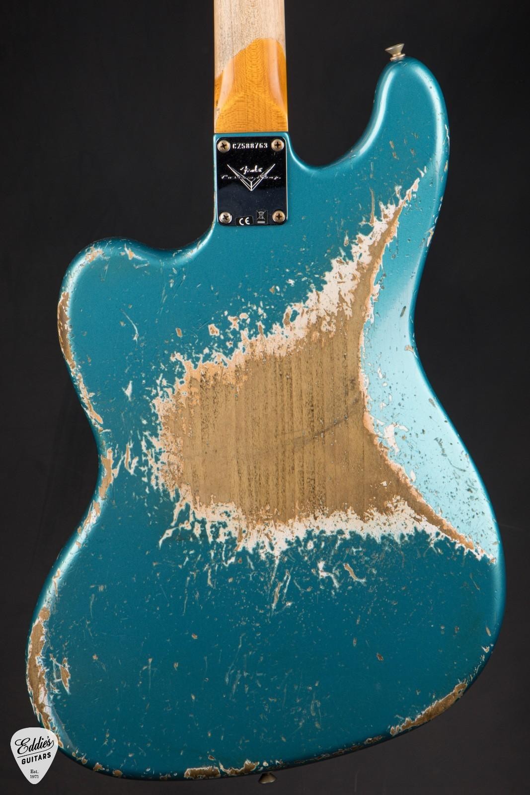 Fender Custom Shop 1962 Bass VI Super Heavy Relic – Super Faded Ocean Turquoise/