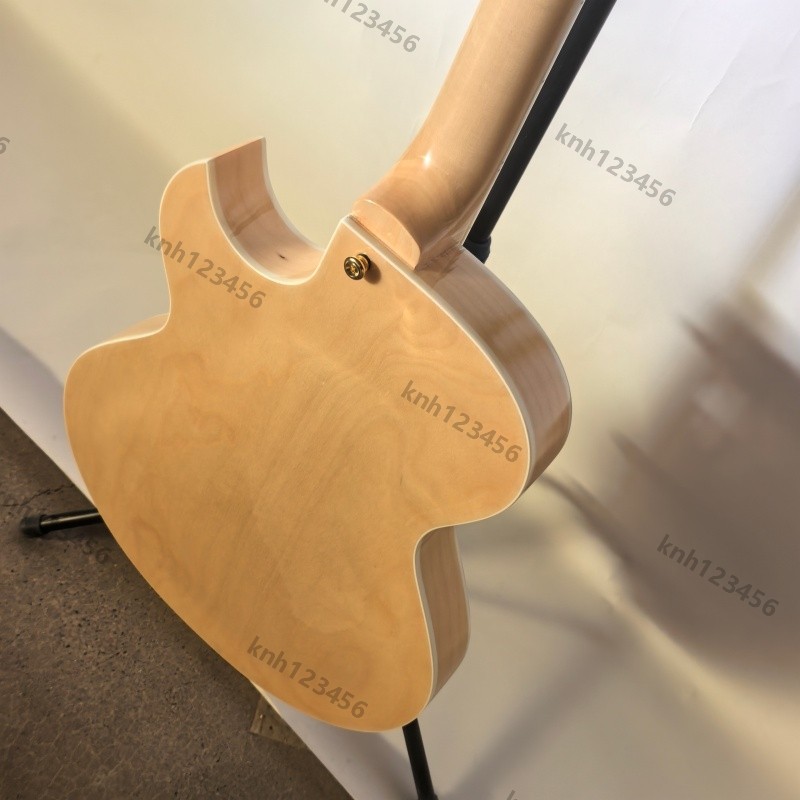 Custom Hollow Body Electric Guitar Bone Nut Stainless Rounded Fret Edge Archtop