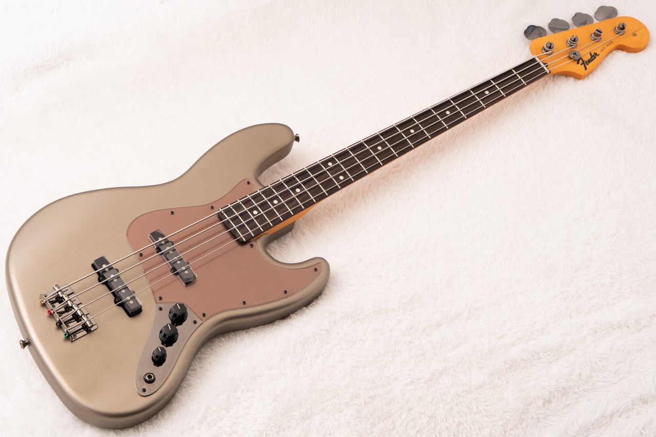 Fender 2026 Collection Hybrid II Satin Metallic Matte Champagne Mirage Jazz Bass