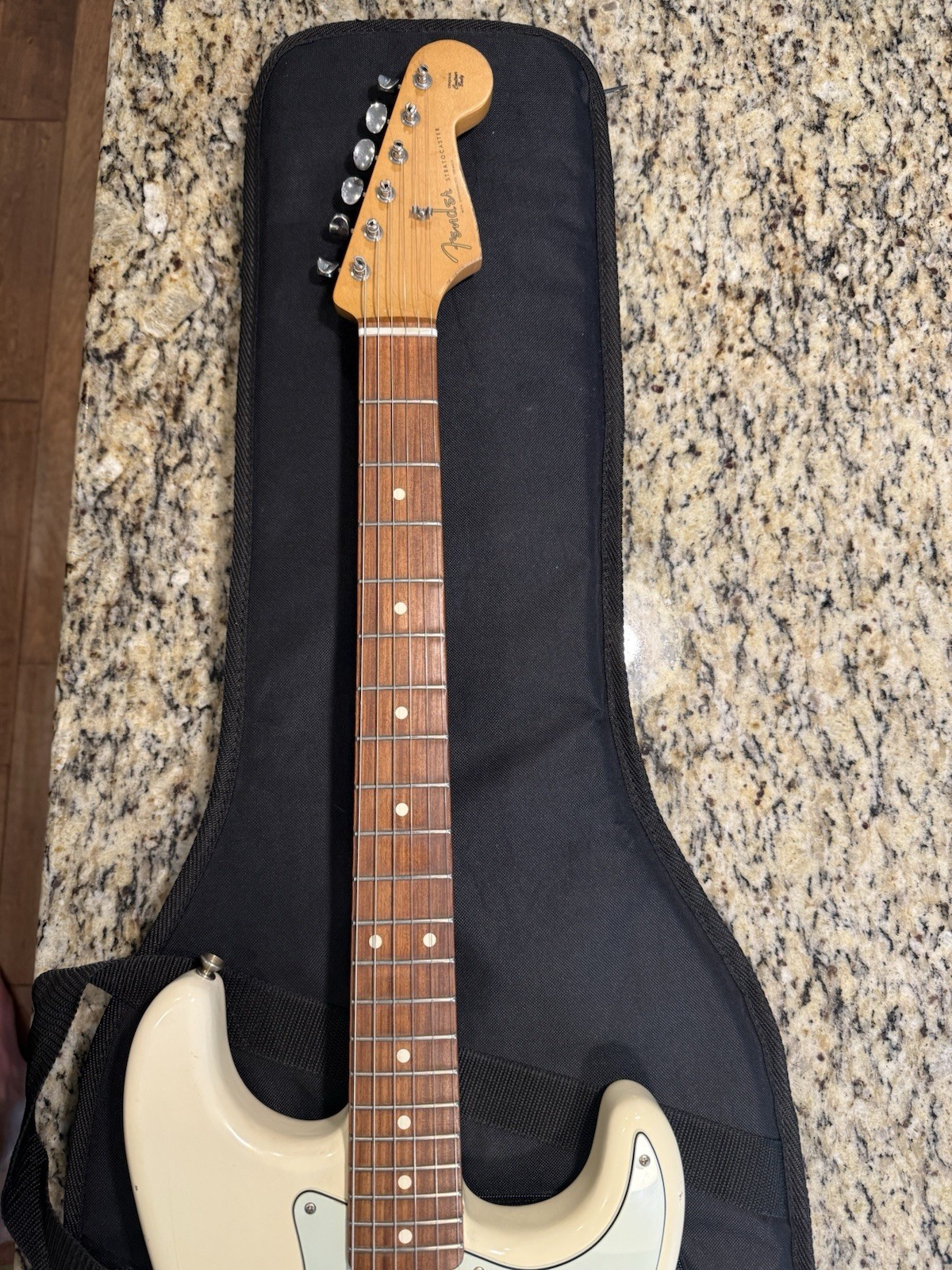 Fender Road Worn ’60s Stratocaster Olympic White Electric Guitar w/ Gig Bag