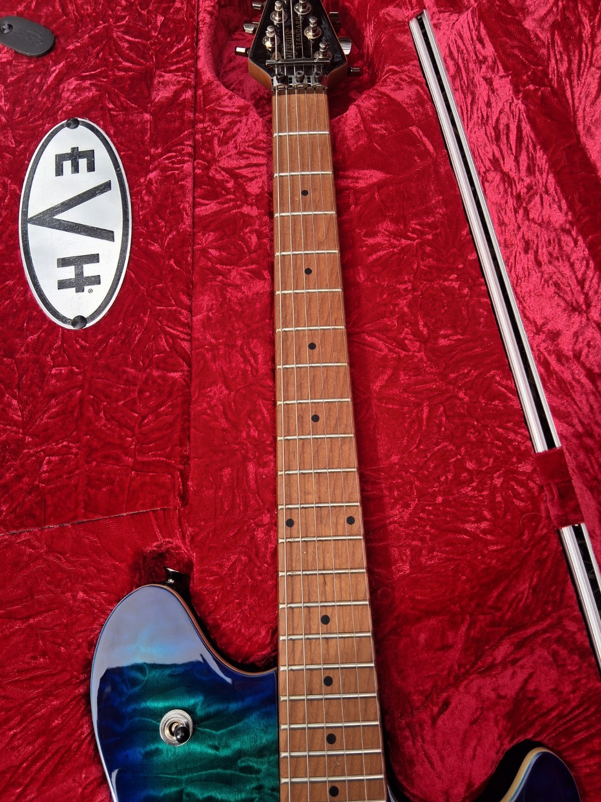 EVH Wolfgang Standard Clorine Burst QM Guitar W/ Hard Case