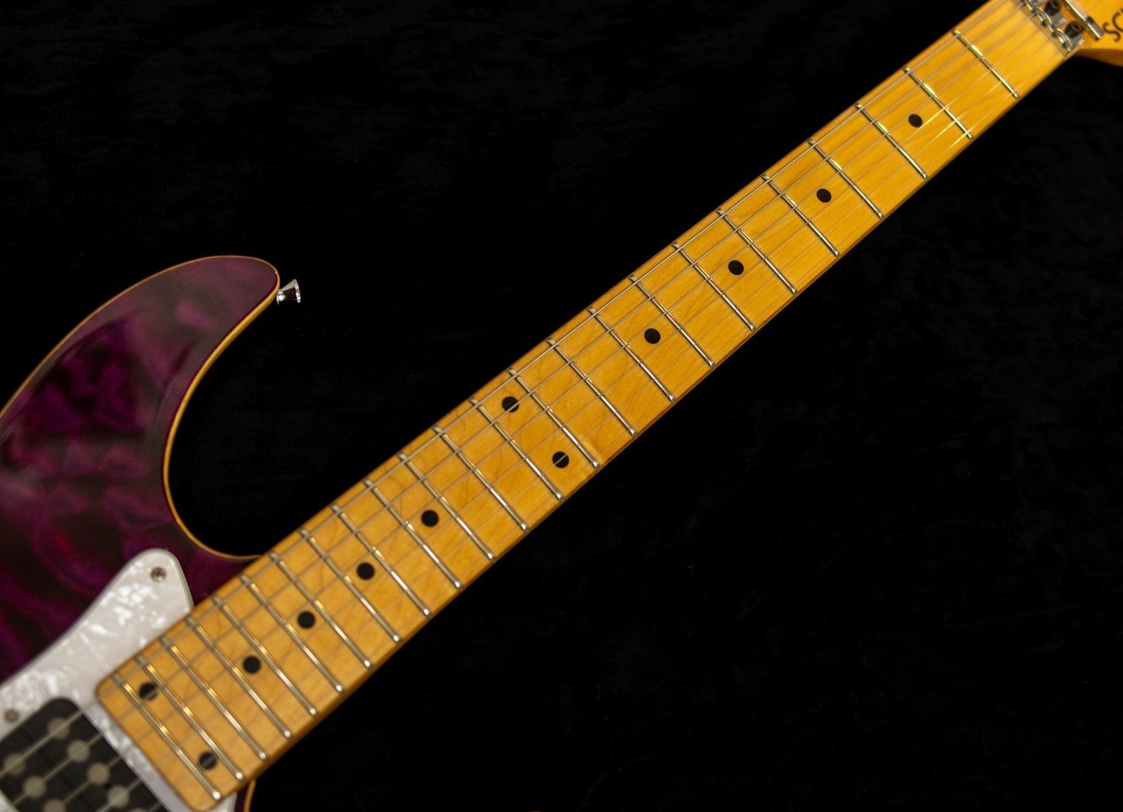 Schecter SD-2-24-AS PUR See-thru Purple Used 2010 Maple Fingerboard w/Soft Case