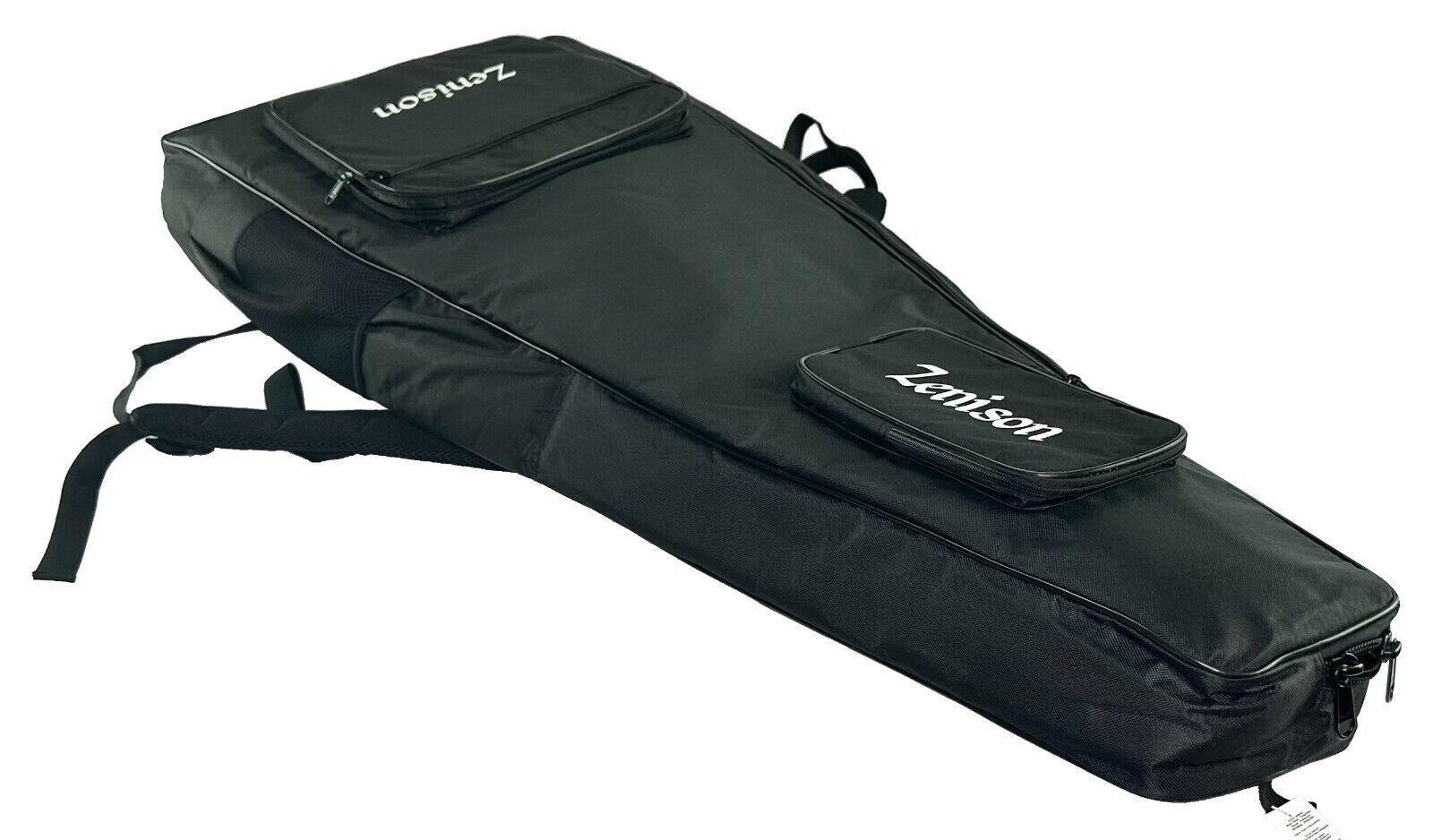 Zenison Rock Style Natural Electric Guitar Solid Body & Plush Back Pack Gig Bag