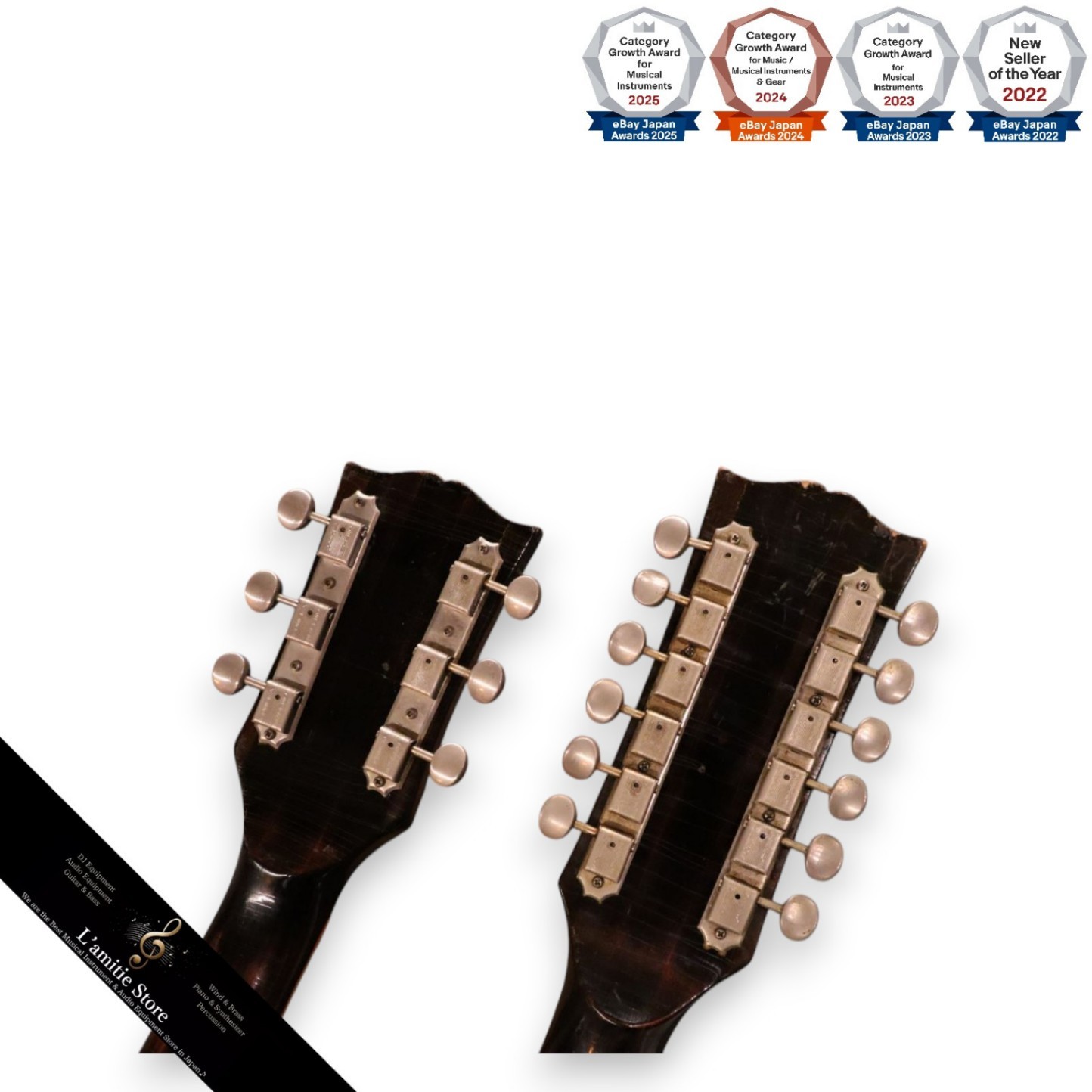 Gibson EDS1275 Double Neck Guitar Walnut 1970s Model 80s Vintage